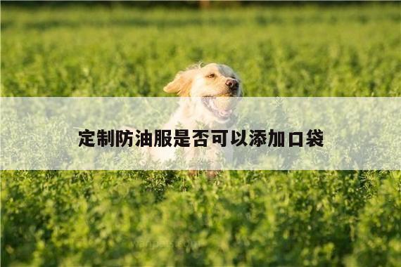 【emc易倍】定制防油服是否可以添加口袋